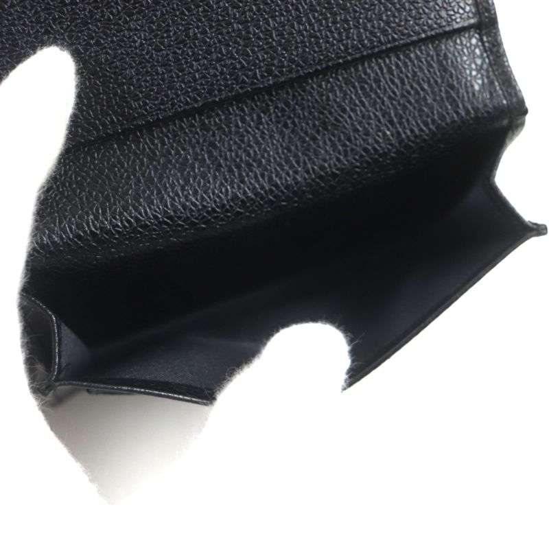  Bvlgari Leather Bifold Pass Case With Logo Plate Card Case Business Card