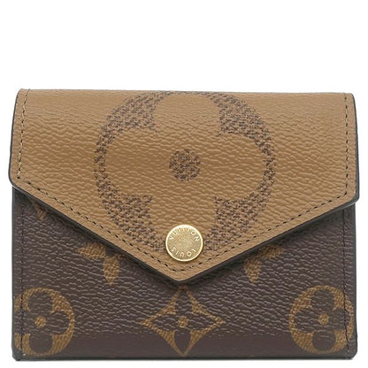 Louis Vuitton Trifold Wallet Portefeuille Zoe Monogram Canvas Monogram Reverse