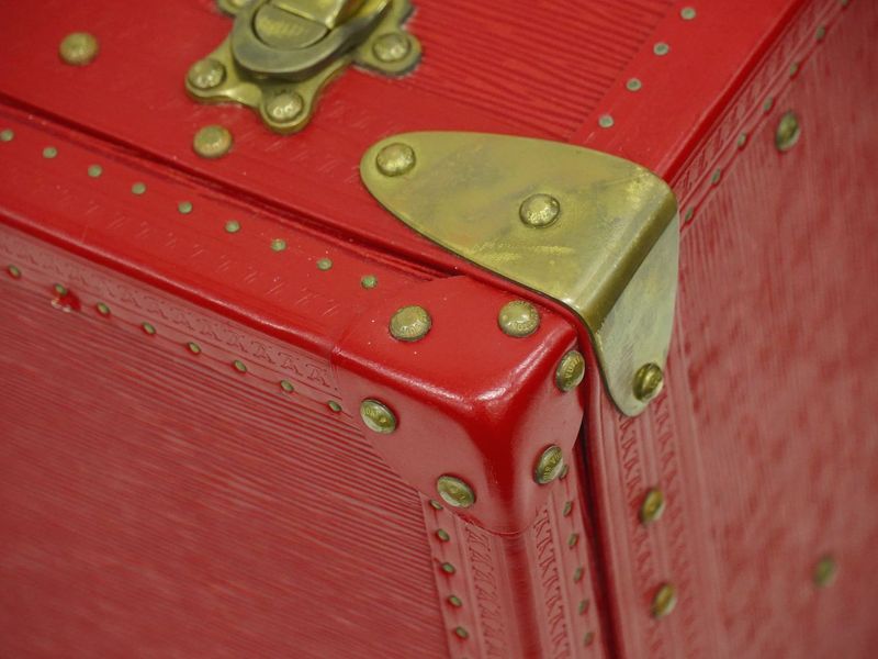 Authentic Louis Vuitton LV Arzeal 80 Epi Leather Trunk Travel Bag Handbag