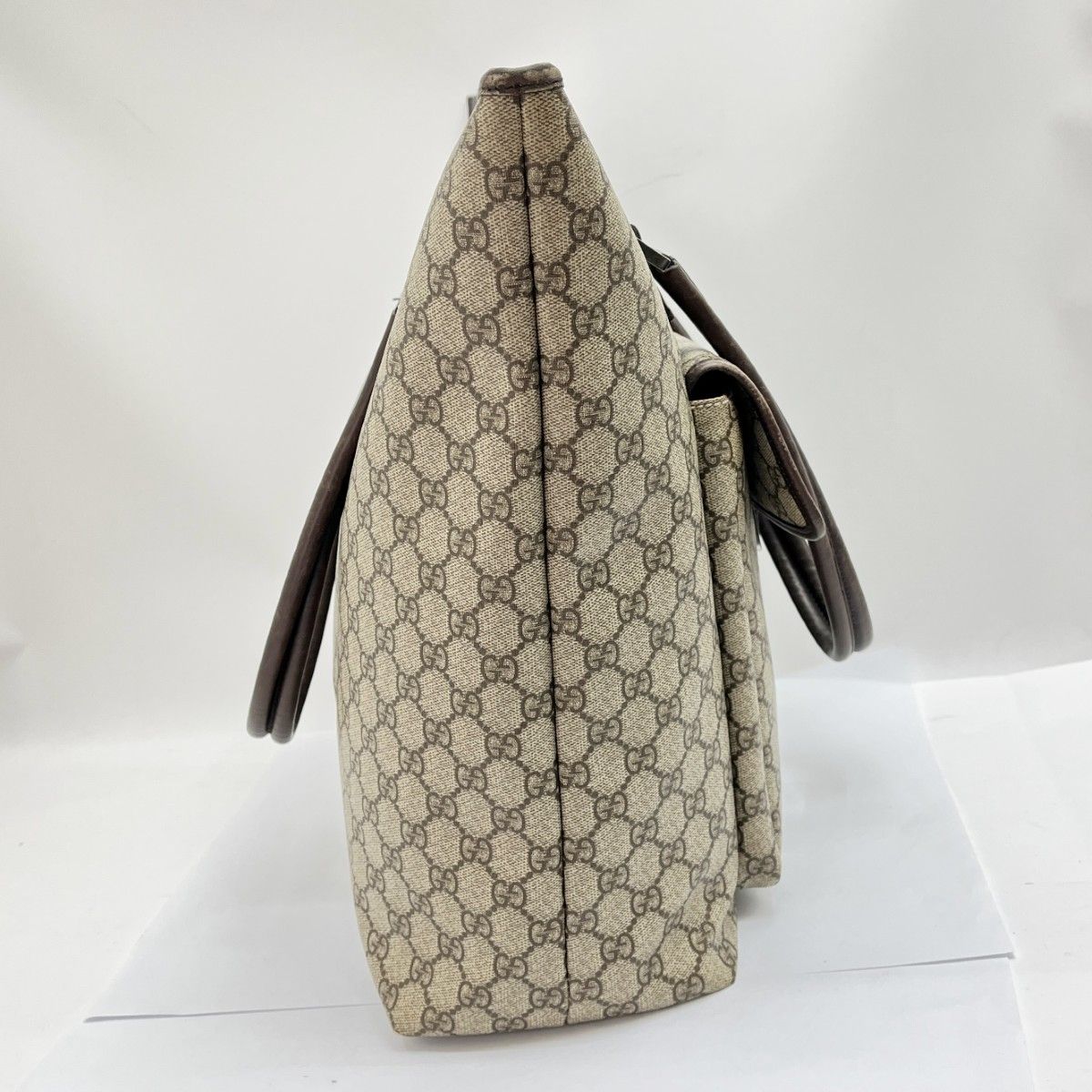 Gucci GG Supreme Tote Bag 108832 Brown