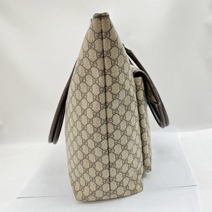 Gucci GG Supreme Tote Bag 108832 Brown