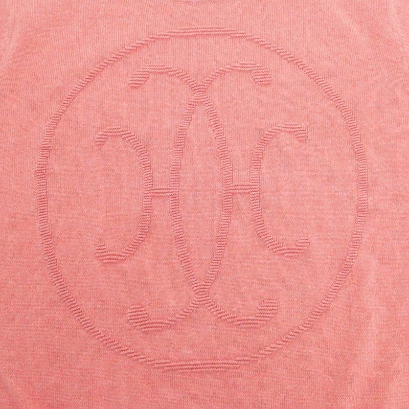 Hermes Long Sleeve Knit H Lift Pink 36 Size Cashmere Long Sleeve