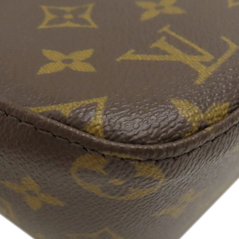 Louis Vuitton Handbag Looping MM Monogram Canvas Monogram Gold Hardware Brown