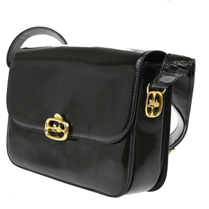 Celine Carriage Motif Shoulder Bag Enamel Navy 31ka940