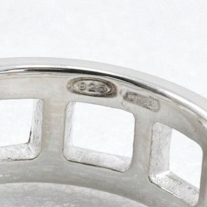 Gucci Open Square Silver 925 Size 12 Ladies 4.4g Ring