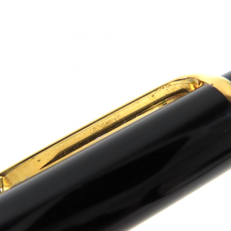 Cartier Diabolo De Cartier Ballpoint Pen With Blue Gemstone Twist Black Gold