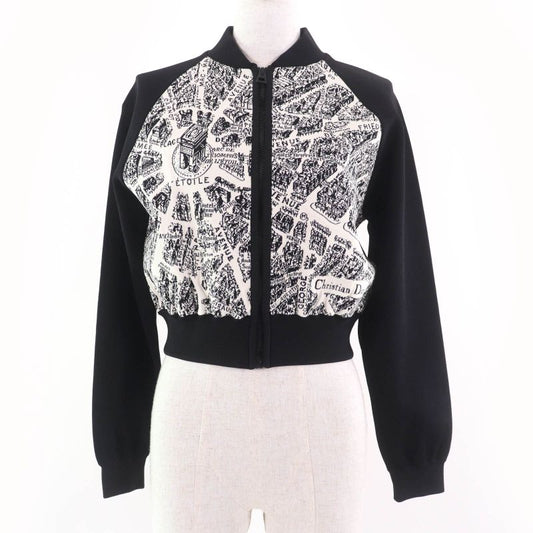 Christian DIOR 23AW 324v50am505 Plan De Paris Cropped Raglan Sleeve Bomber