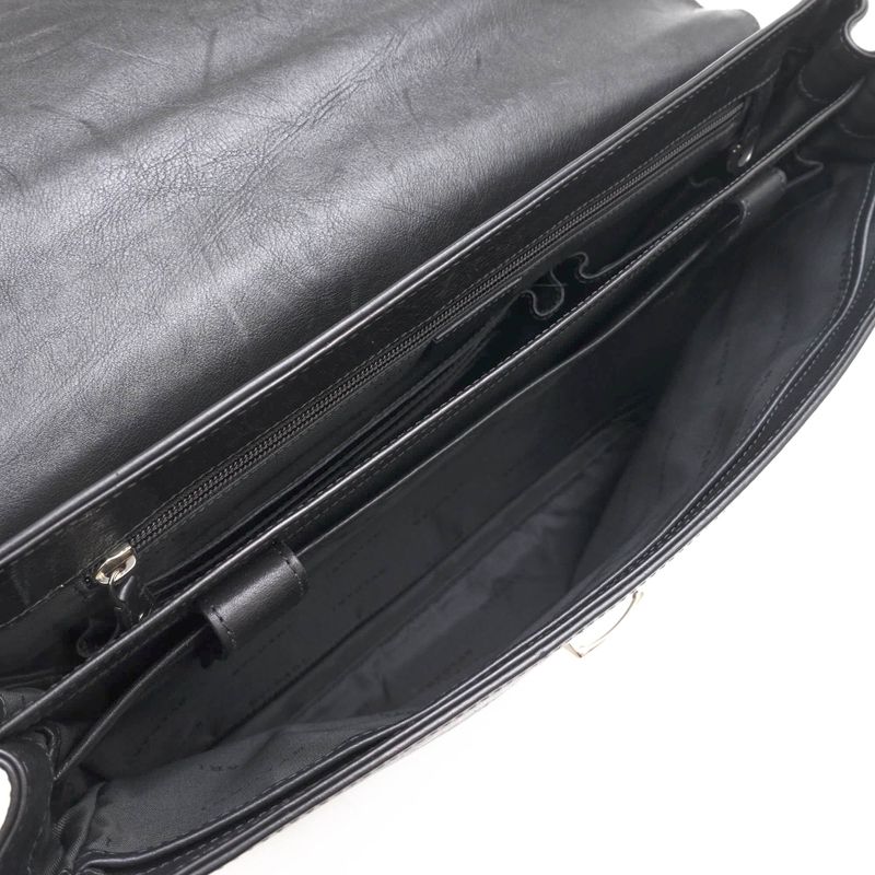 Bvlgari Bags Briefcases Business Bags Business Men Leather Genuine Black Flap