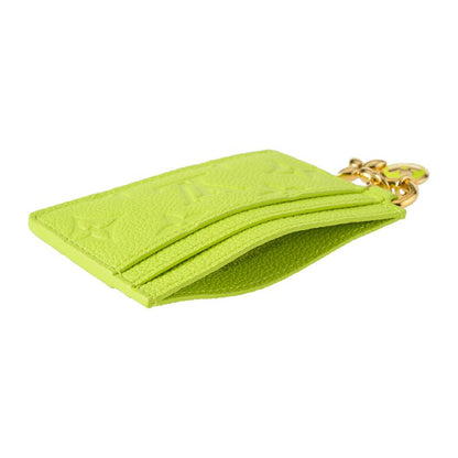 Louis Vuitton Card Case Porte Cult LV Charm Zesty Lime
