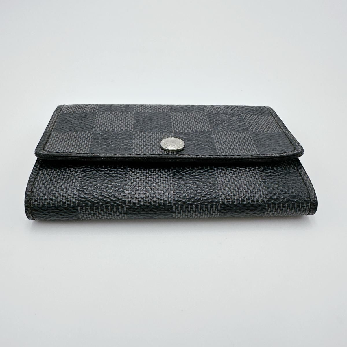 Louis Vuitton Damier Graphite 6 key Case Multicles