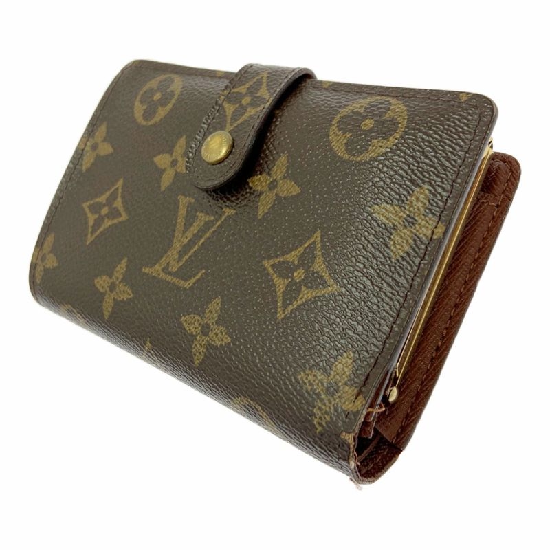Louis Vuitton M61663 Monogram PVC Portmonnais Vieviennois Brown 403633 Bifold