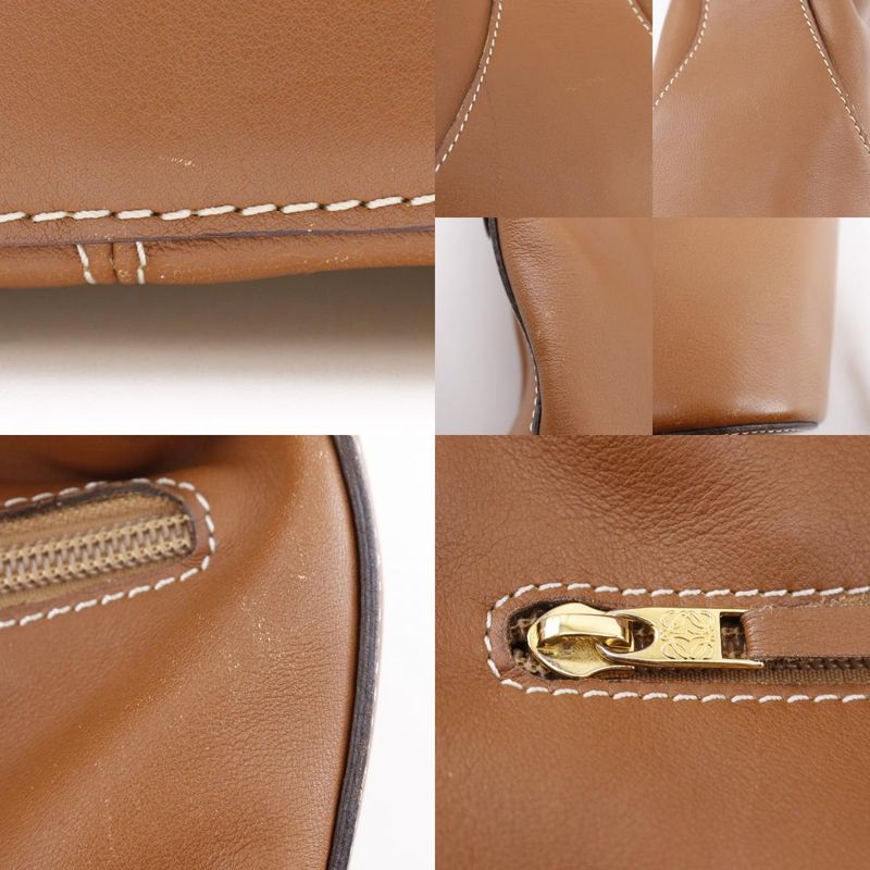 Loewe L Logo Calf Brown Women Shoulder Bag