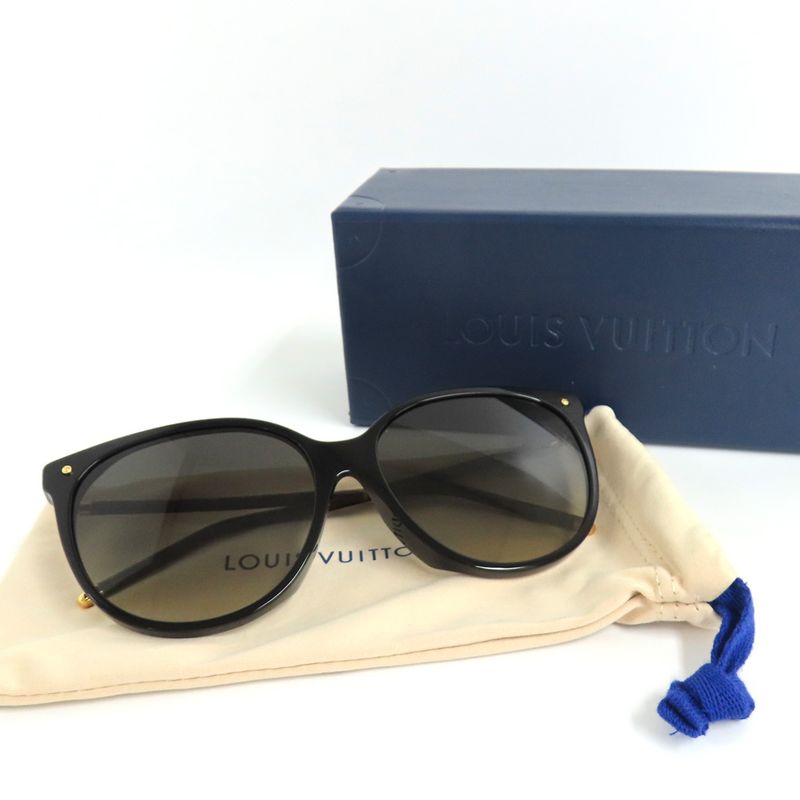 Louis Vuitton Sunglasses LV Fast Round Z1710e Monogram Black Round