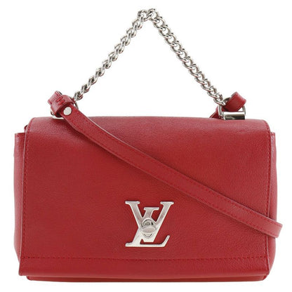 Louis Vuitton Lock Me BB 2WAY M51202 Calf Ruby Red Du0197 Ladies Shoulder Bag