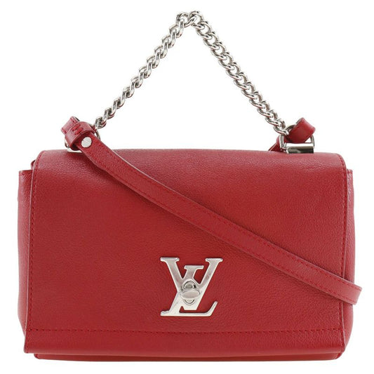 Louis Vuitton Lock Me BB 2WAY M51202 Calf Ruby Red Du0197 Ladies Shoulder Bag
