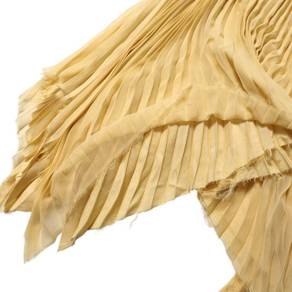 Loewe Long Skirt Size 34 Pleated Skirt Chiffon Cut Off Anagram Logo