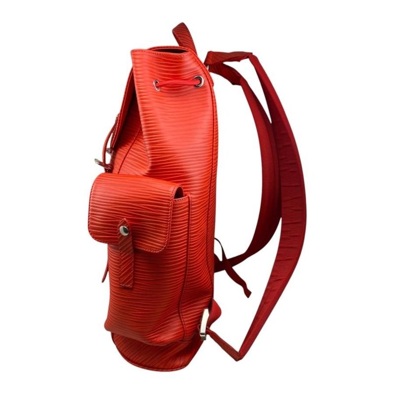 Louis Vuitton Backpack Sac Christopher MM Backpack M23764 Epi Logo Red Louis