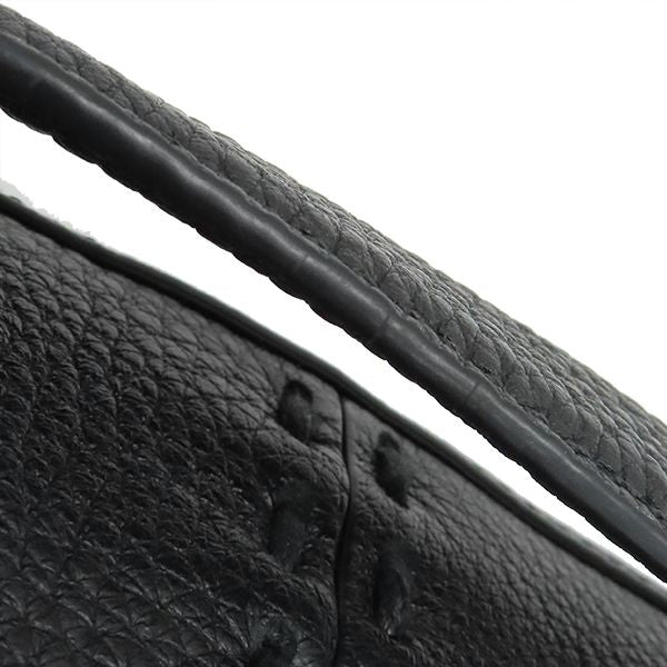 Fendi 2way Bag Selleria Siesta Small Calf Leather Black Silver Hardware Black