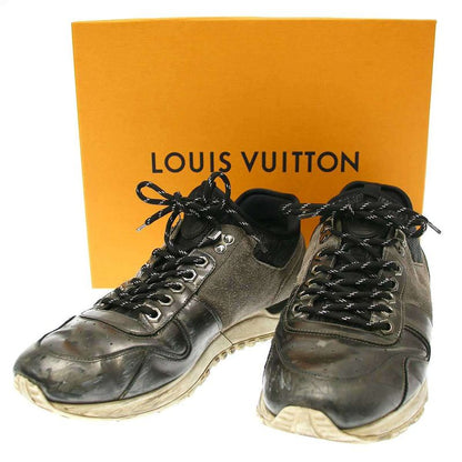 Louis Vuitton Runway Line Suede Switched Sneakers Gray Silver 8 1 2