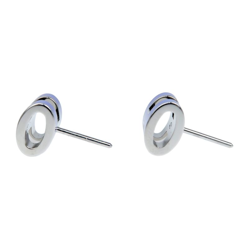 Hermes Earrings Pop Ash Mini H Pair Lila Purple Silver Color Jewelry
