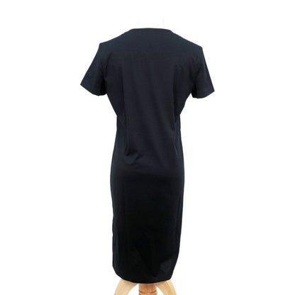 Hermes Micro Dress De Re Bookle 36 BK Black Short Sleeve One Piece