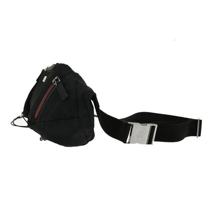 Gucci Body Bag Sherry Waist Pouch Black Canvas 88ka616