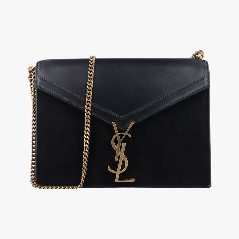 Yves Saint Laurentyves Saint Laurentcassandra Black Suede And Leather 532750roy5