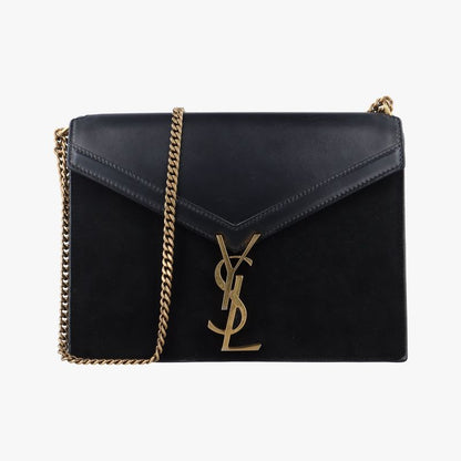 Yves Saint Laurentyves Saint Laurentcassandra Black Suede And Leather 532750roy5