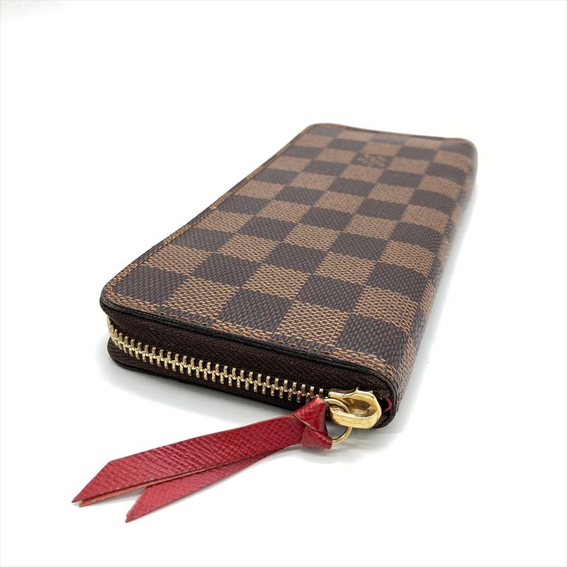 Louis Vuitton Portefeuille Cles Mans Round Zipper Damier Ebène N60534 Brown