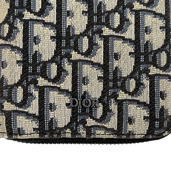 Christian Dior Round Zipper Long Vertical Wallet