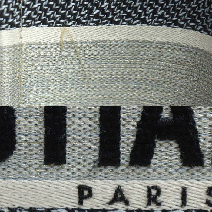 Christian DIOR Book Tote Medium Tote Bag Blue Multi Ladies Preowned