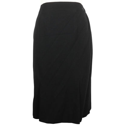 Chanel P24940v08903 Wool Black Women's Skirt