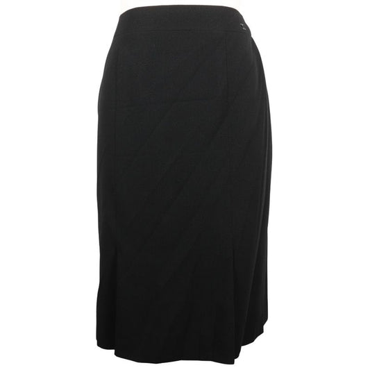 Chanel P24940v08903 Wool Black Women's Skirt
