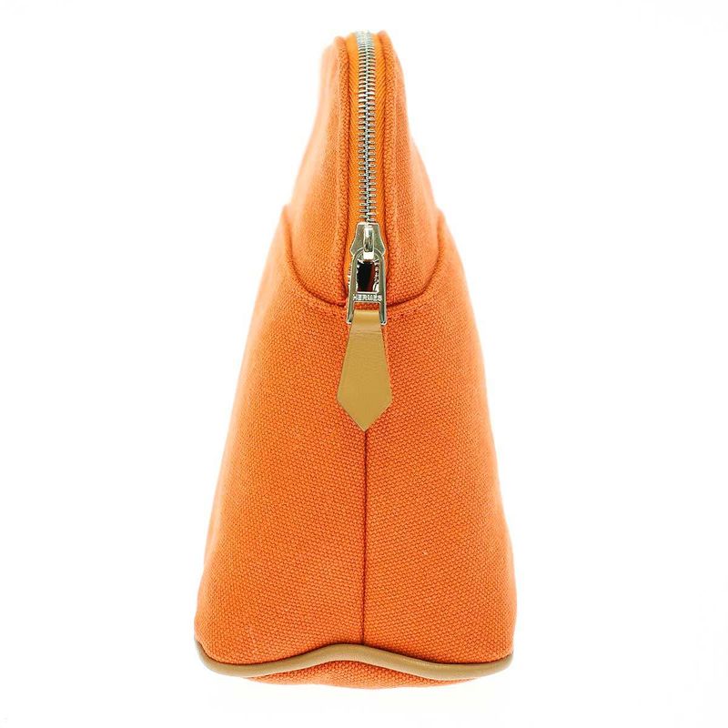 Hermes Bolide Pouch MM Bolide Canvas Pouch Orange