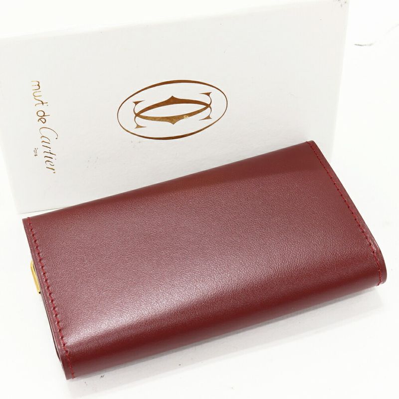 Cartier 6-ring Key Case Must Line Calf Bordeaux L3000092