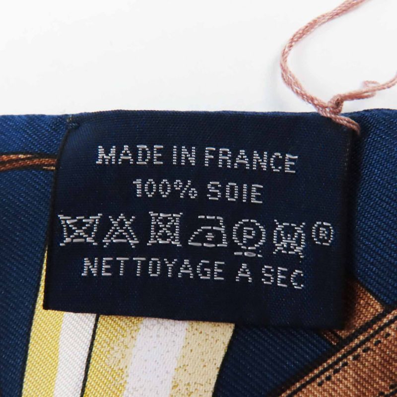 Hermes Twilley Junping Jumping 100% Silk Scarf Navy Multi With Box Made In