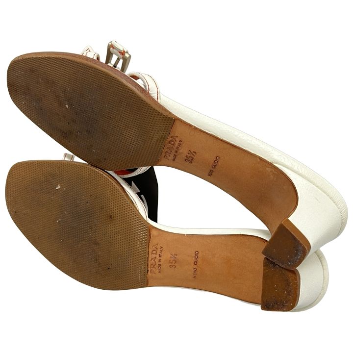 Prada Sandals Women White 35 1 2