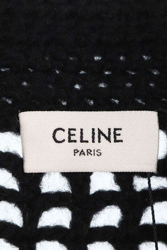 Celine 2ah02168u Bijoux Button Flower Embroidered Cardigan Men's XS