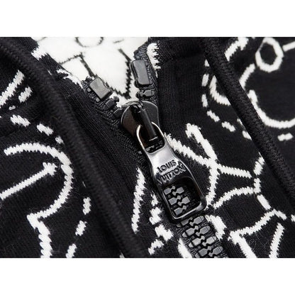 Louis Vuitton LV X Nba Stratjik Flower Quilted Hoodie Zip Up Hoodie Outerwear