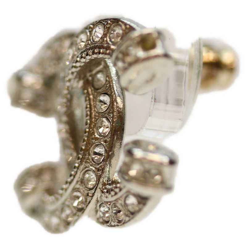 Chanel A24V GP Rhinestone Coco Mark Earrings