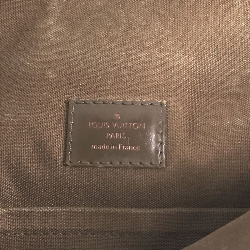 Louis Vuitton Shoulder Bag Brooklyn MM N51211 Damier Canvas Ebène Brown