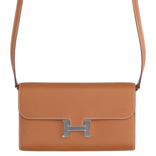 Hermes Constant Togo U Engraved Svhardware Vaux Epson Gold Long Wallet Men's