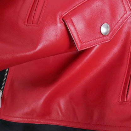 Celine Phoebe Period Jacket Leather Jacket Double Rider