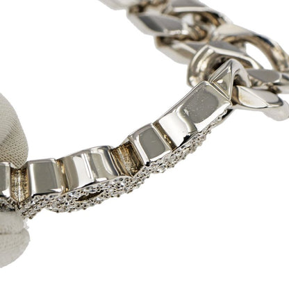 Dior Bracelet Silver Color Logo Rhinestone Accessory - Men's Man