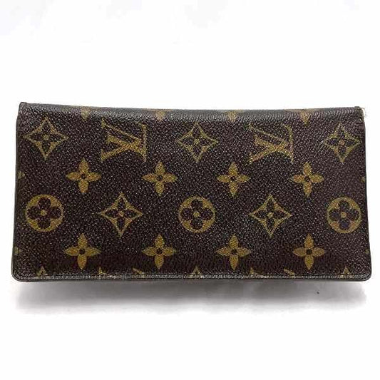 Louis Vuitton Monogram Portefeuille Brazza M66540 Long Wallet Bifold Wallet