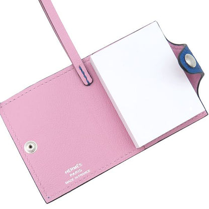 Hermes Bagcharm Ulysse Nano Verso Togo Vorsoft Blue France and Mauve Silvestre