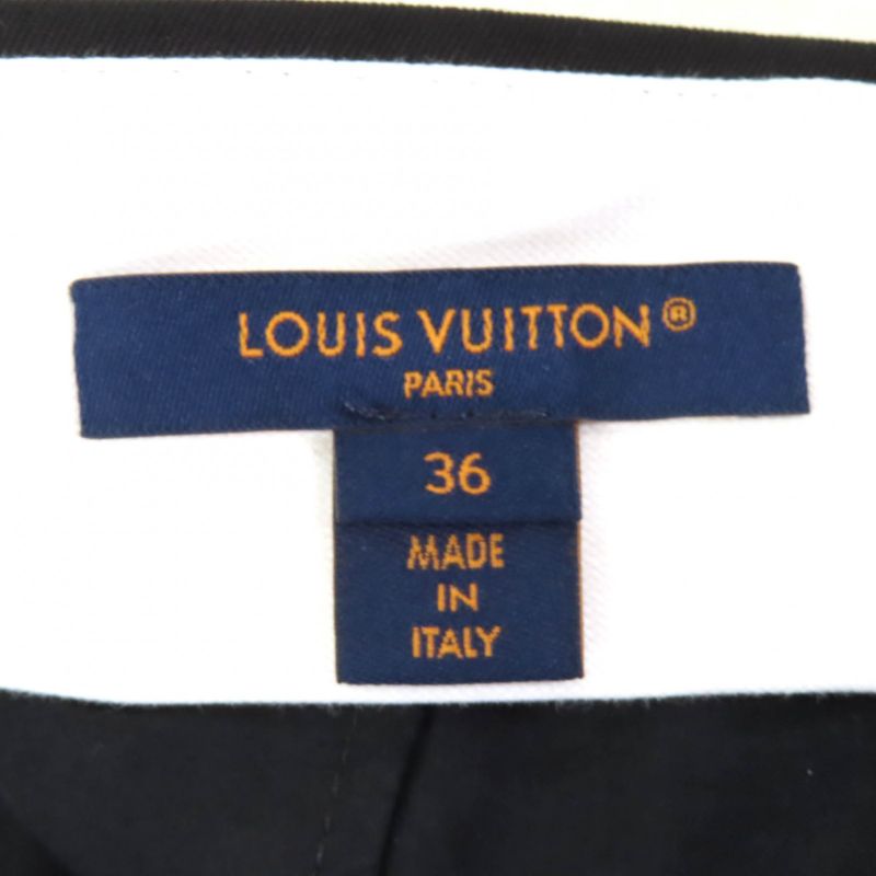 Louis Vuitton 24SS Wool Silk Sideline Straight Long Pants Black 36 Made In