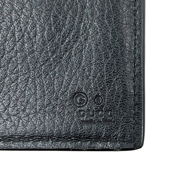 Gucci Bifold Long Wallet Black Interlocking 449279 Wallet