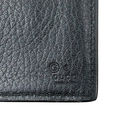 Gucci Bifold Long Wallet Black Interlocking 449279 Wallet