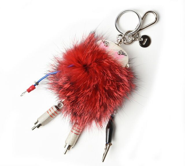 Prada Key Ring Key Holder Prada Key Trick Nancy Robot Trick Robot Red Multi